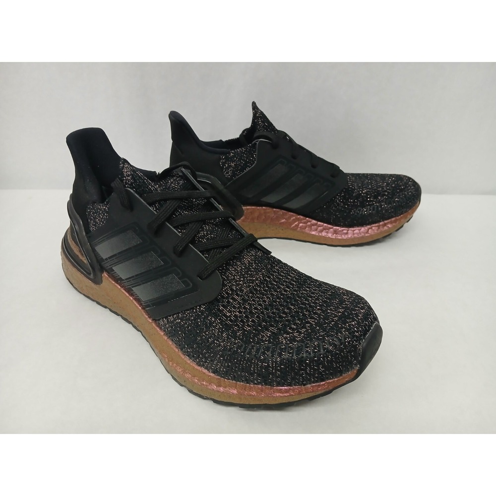 Adidas Kids Ultraboost 20 J Athletic Shoes FX0455 Black Signal Pink Sz 5.5